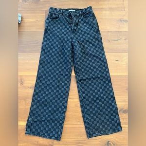 Checkered jeans